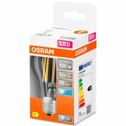 Osram E27-LED-Birne E27/11 Watt/Energie D Transparent