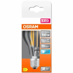 Osram E27-LED-Birne E27/11 Watt/Energie D Transparent