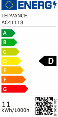 Osram E27-LED-Birne E27/11 Watt/Energie D Transparent