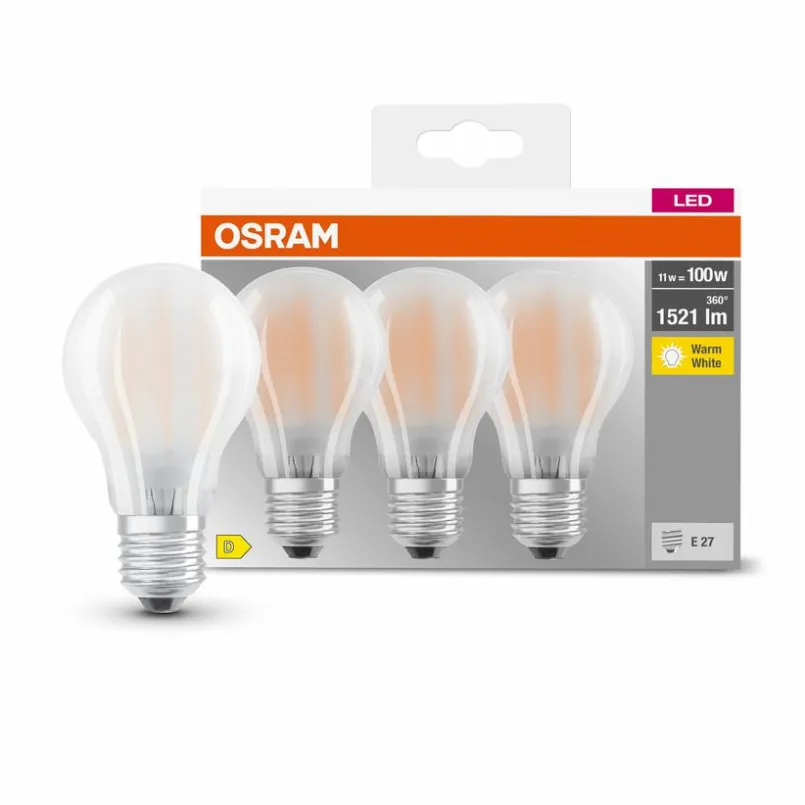 E27|Osram LED-Birne E27/11 Watt/Energie D Weiß