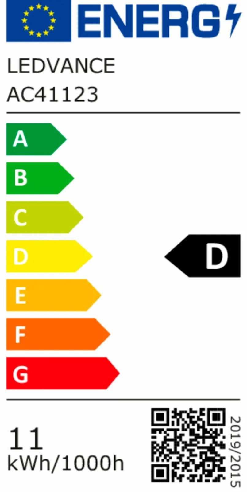 E27|Osram LED-Birne E27/11 Watt/Energie D Weiß