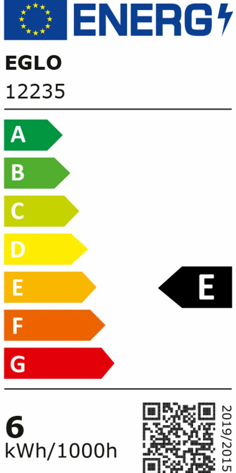 E27|EGLO LED-Birne E27/6 Watt/Energie E Transparent