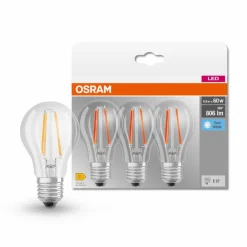 Osram E27-LED-Birne E27/6,5 Watt/Energie E Transparent