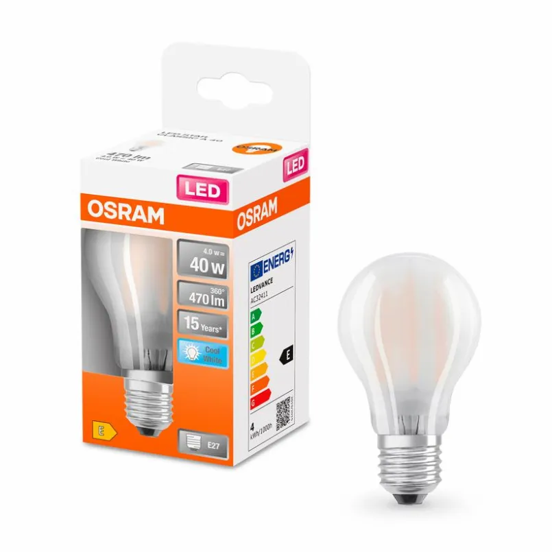 Osram E27-LED-Birne E27/4 Watt/Energie E Weiß