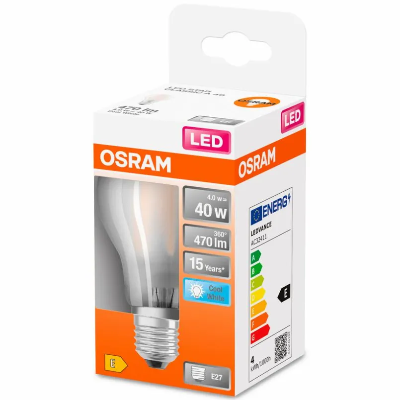 Osram E27-LED-Birne E27/4 Watt/Energie E Weiß