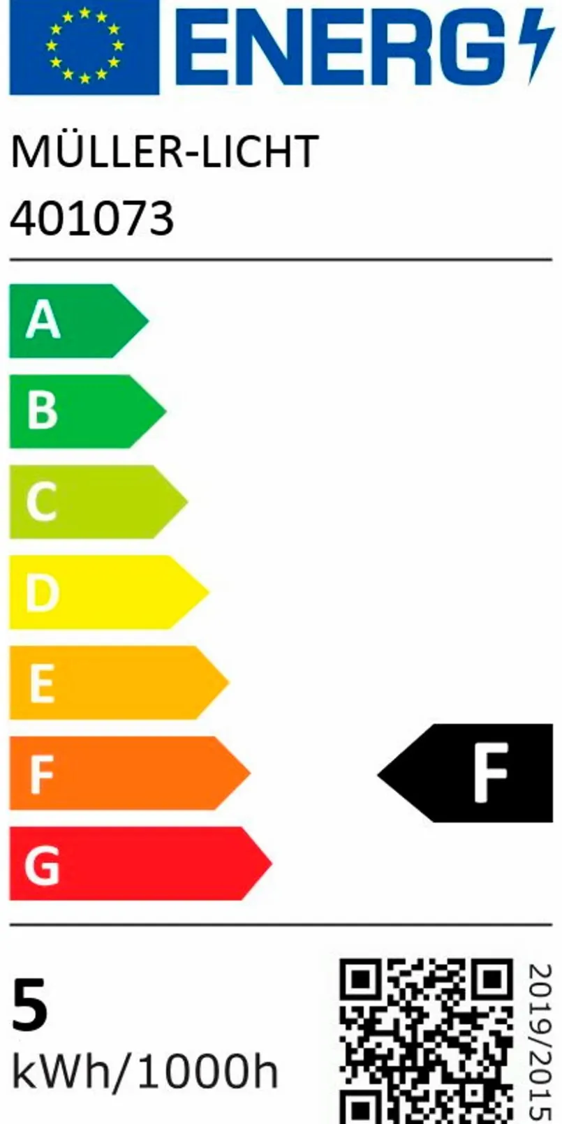 E27|MÜLLER-LICHT LED-Birne E27/4,5 Watt/Energie F Braun