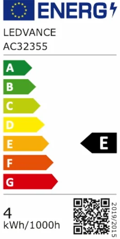 Osram E27-LED-Birnenform E27/4 Watt/Energie E Weiß