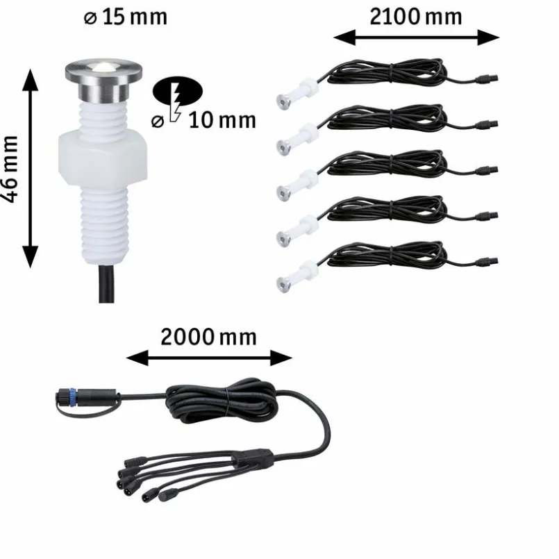 LED-Bodeneinbauleuchte Plug & Shine<Paulmann New