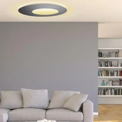 Deckenleuchten|Escale LED-Deckenleuchte Blade Open Anthrazit