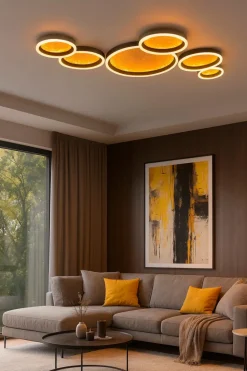 GeeTi Deckenleuchten-LED-Deckenleuchte Bormes Gold