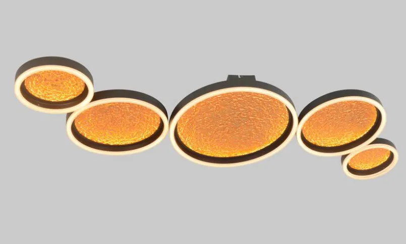 GeeTi Deckenleuchten-LED-Deckenleuchte Bormes Gold