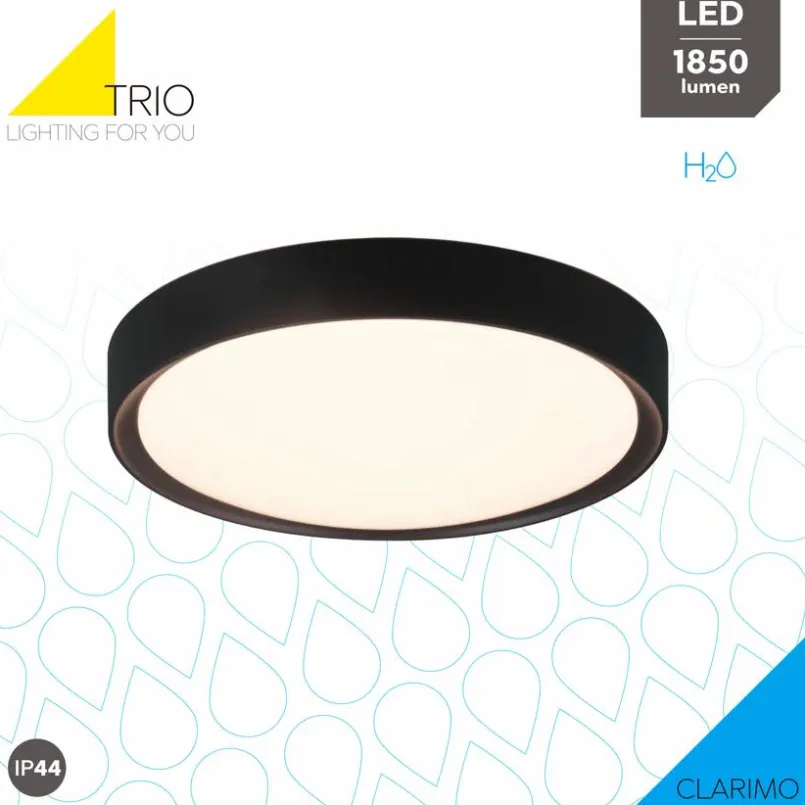 Deckenleuchten|Trio LED-Deckenleuchte Clarimo Schwarz