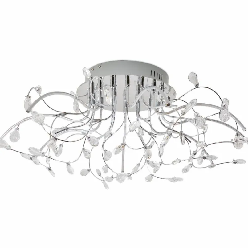 Deckenleuchten|Hell LED-Deckenleuchte Crystal Chrom