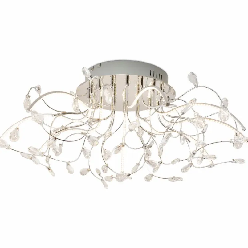 Deckenleuchten|Hell LED-Deckenleuchte Crystal Chrom