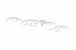 Deckenleuchten|Trio LED-Deckenleuchte Groovy Weiß