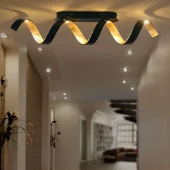 Deckenleuchten|Eco-Light LED-Deckenleuchte Helix Schwarz