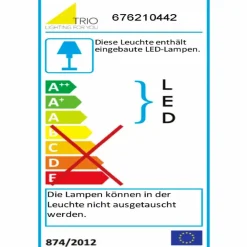 Deckenleuchten|Trio LED-Deckenleuchte Hydra Anthrazit