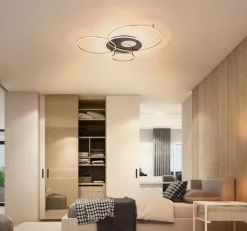 Deckenleuchten|Globo LED-Deckenleuchte Invertina Gold / Schwarz