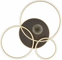 Deckenleuchten|Globo LED-Deckenleuchte Invertina Gold / Schwarz