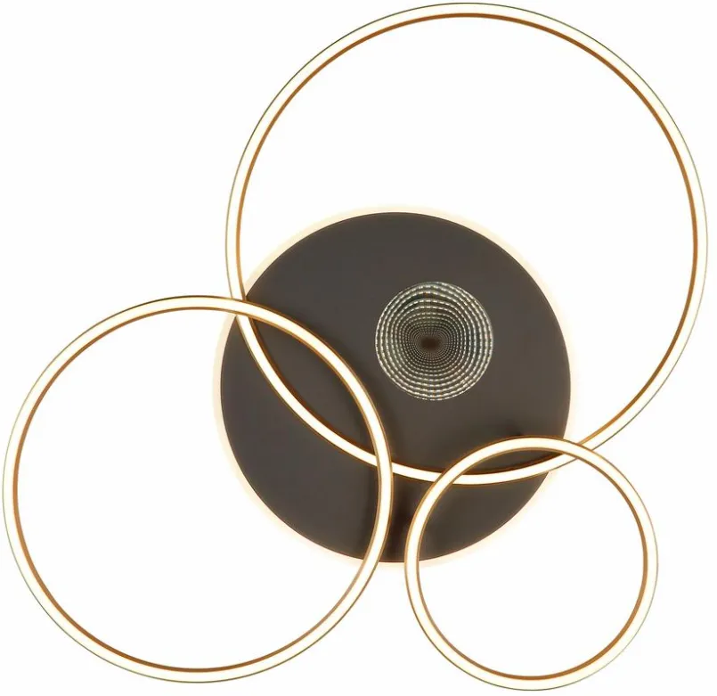 Deckenleuchten|Globo LED-Deckenleuchte Invertina Gold / Schwarz