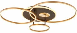 Deckenleuchten|Globo LED-Deckenleuchte Invertina Gold / Schwarz