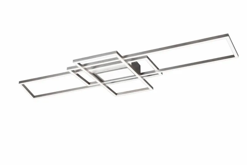 Trio Deckenleuchten-LED-Deckenleuchte Irvine Nickel matt