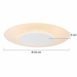 Deckenleuchten|Steinhauer LED-Deckenleuchte Lido Weiß
