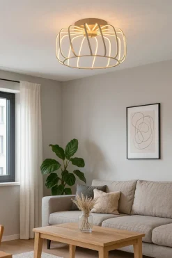 GeeTi Deckenleuchten-LED-Deckenleuchte Lucca Beige