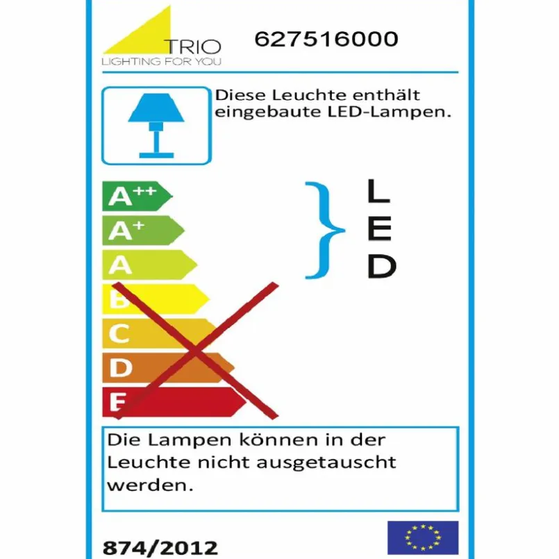 Deckenleuchten|Trio LED-Deckenleuchte LUNAR Weiß