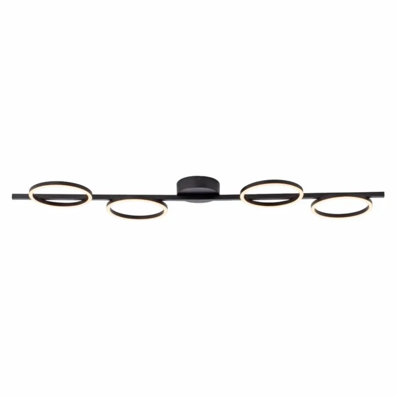 SCHÖNER WOHNEN-Kollektion Deckenleuchten-LED-Deckenleuchte Mini Ritus Schwarz