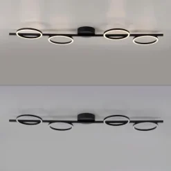 SCHÖNER WOHNEN-Kollektion Deckenleuchten-LED-Deckenleuchte Mini Ritus Schwarz