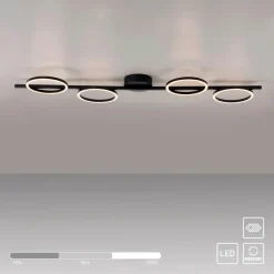 SCHÖNER WOHNEN-Kollektion Deckenleuchten-LED-Deckenleuchte Mini Ritus Schwarz