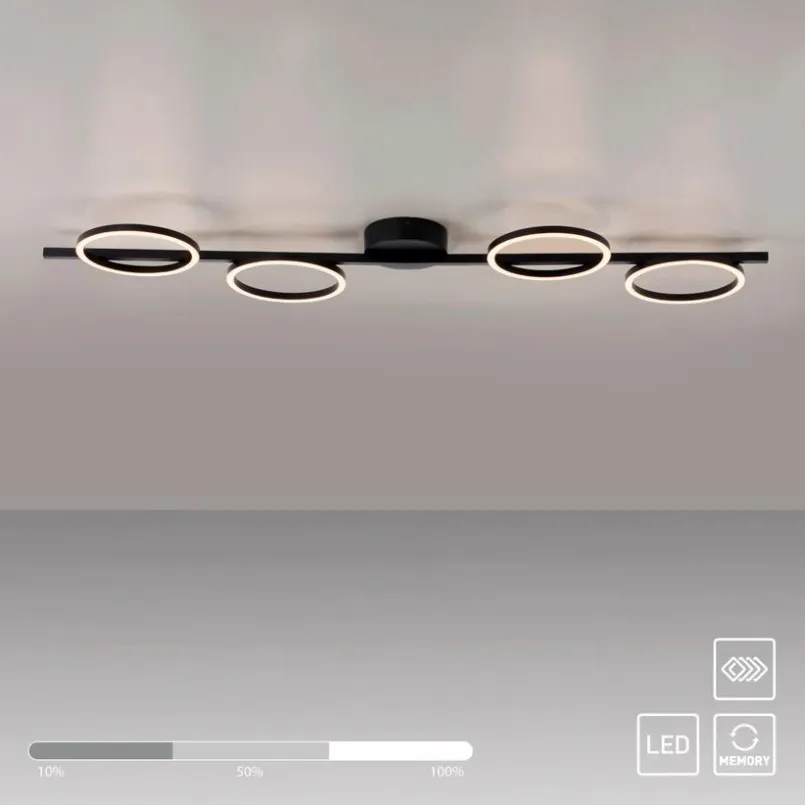 SCHÖNER WOHNEN-Kollektion Deckenleuchten-LED-Deckenleuchte Mini Ritus Schwarz