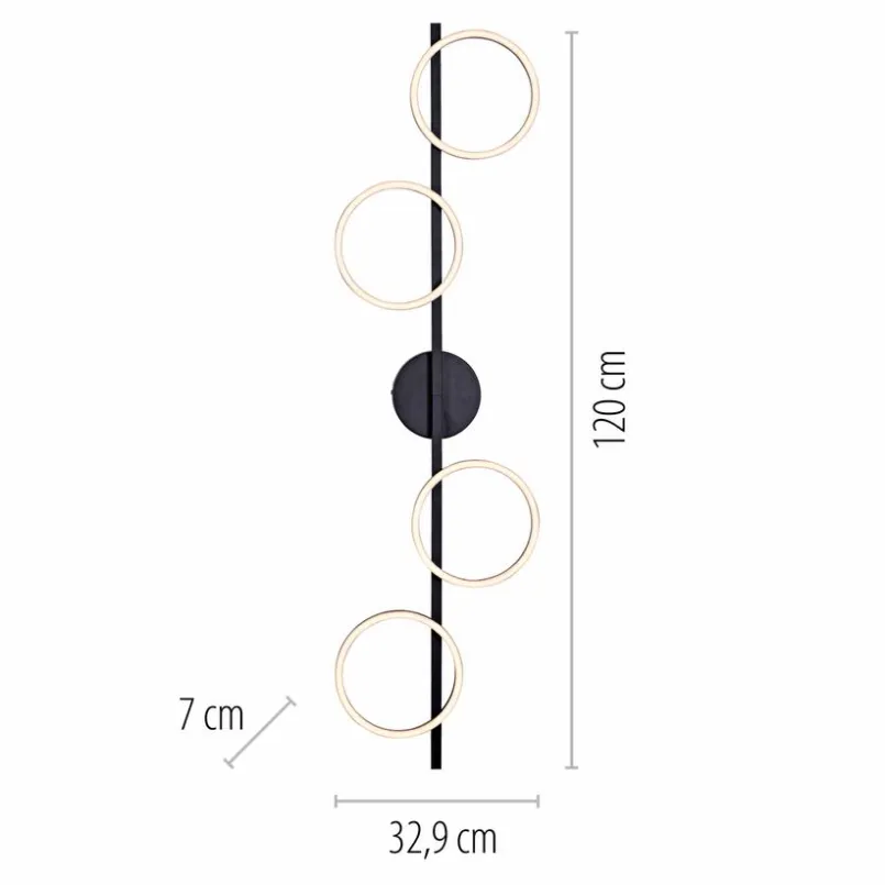 SCHÖNER WOHNEN-Kollektion Deckenleuchten-LED-Deckenleuchte Mini Ritus Schwarz