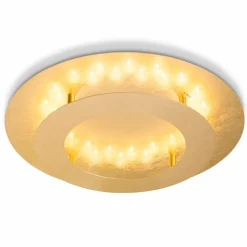 Paul Neuhaus Deckenleuchten-LED-Deckenleuchte Nevis 40cm Gold