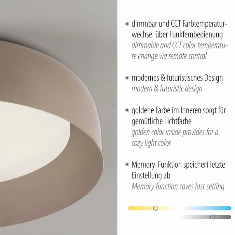 Paul Neuhaus Deckenleuchten-LED-Deckenleuchte Osko Sand