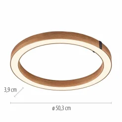 Deckenleuchten|Neuhaus PURE LED-Deckenleuchte Pure Lines Eiche