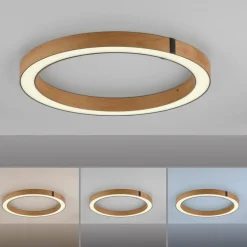 Deckenleuchten|Neuhaus PURE LED-Deckenleuchte Pure Lines Eiche