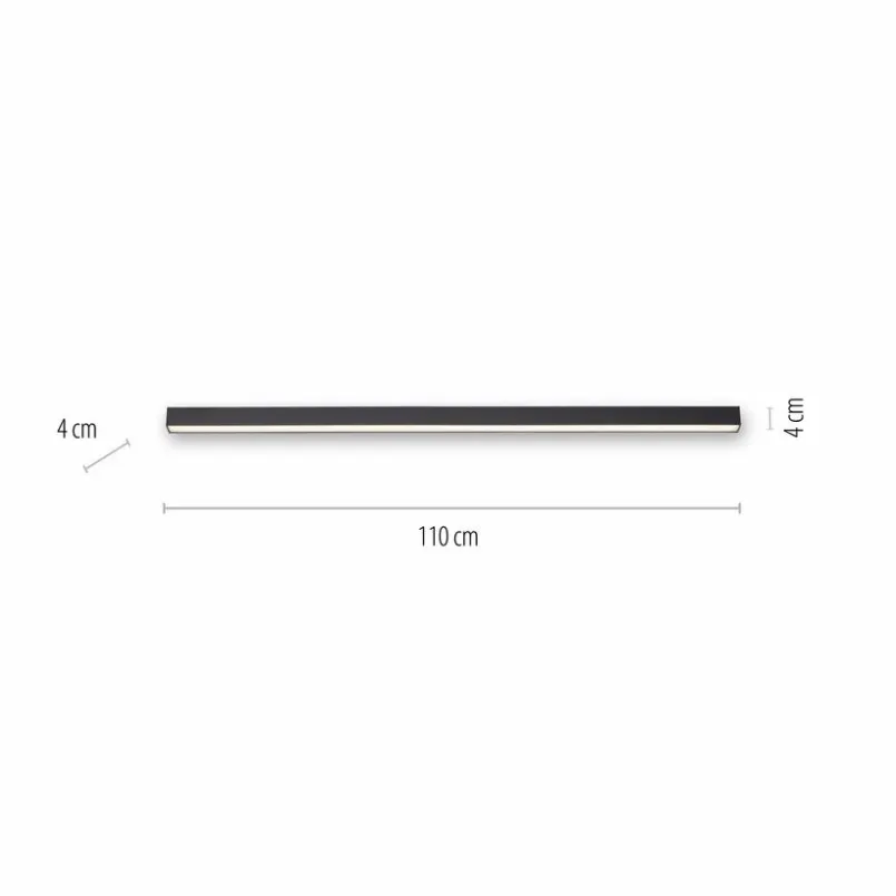 Deckenleuchten|Neuhaus PURE LED-Deckenleuchte Pure Lines Anthrazit