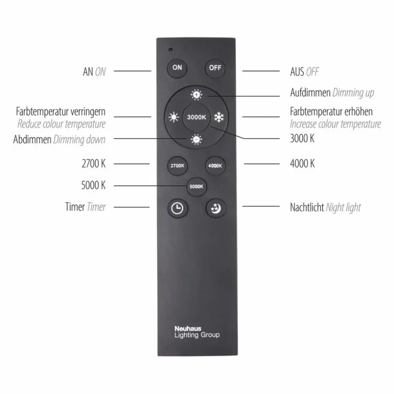Neuhaus PURE Deckenleuchten-LED-Deckenleuchte Pure Lines Alu