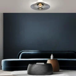 Neuhaus PURE Deckenleuchten-LED-Deckenleuchte Pure Vitrum Grau