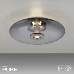Neuhaus PURE Deckenleuchten-LED-Deckenleuchte Pure Vitrum Grau