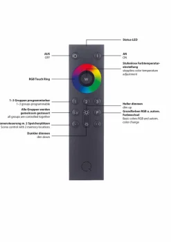 Q SMART HOME LIGHTS Deckenleuchten|Deckenleuchten-LED-Deckenleuchte Q-Kate Alu