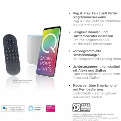 Q SMART HOME LIGHTS Deckenleuchten|Deckenleuchten-LED-Deckenleuchte Q-Marko Schwarz