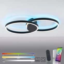 Q SMART HOME LIGHTS Deckenleuchten|Deckenleuchten-LED-Deckenleuchte Q-Marko Schwarz