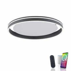 Q SMART HOME LIGHTS Deckenleuchten|Deckenleuchten-LED-Deckenleuchte Q-Vito Schwarz