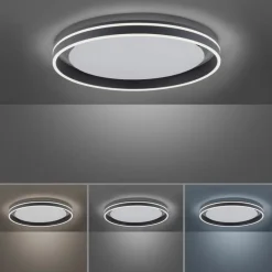 Q SMART HOME LIGHTS Deckenleuchten|Deckenleuchten-LED-Deckenleuchte Q-Vito Schwarz