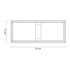Spotlight Deckenleuchten-LED-Deckenleuchte Rettangolo Braun