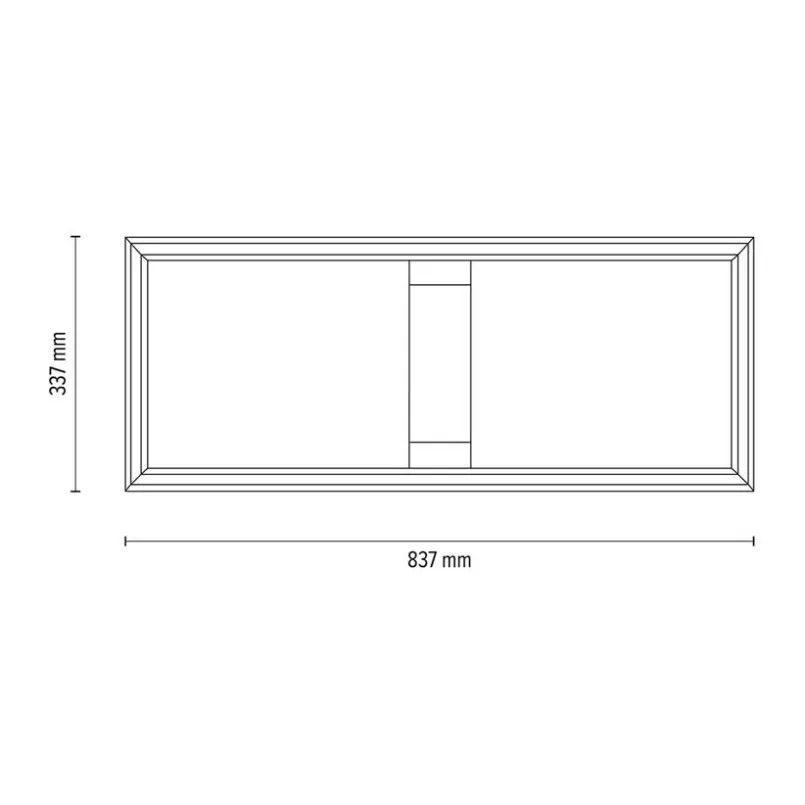 Spotlight Deckenleuchten-LED-Deckenleuchte Rettangolo Braun