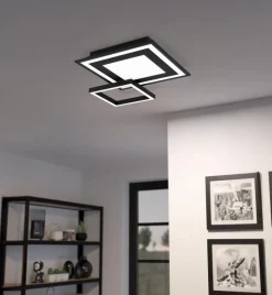 Deckenleuchten|Deckenleuchten|EGLO LED-Deckenleuchte Savatarila-Z Schwarz